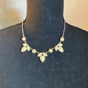 LC Lauren Conrad cream color statement necklace.